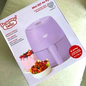 Brand New Lavender 2 Qt Mini Air Fryer by SoYummy x Bella
